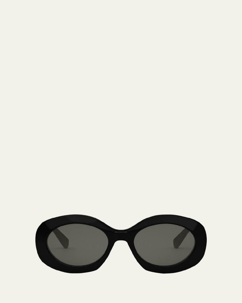 Triomphe Round Acetate Sunglasses